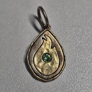 Jewelry In Candles/Waxing Poetic Brass & Swarovski Charm